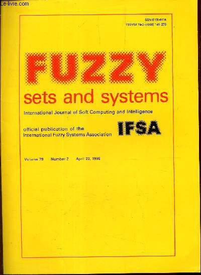 FUZZY SETS AND SYSTEMS -Vol.79 - N2 - april 22, 1996.