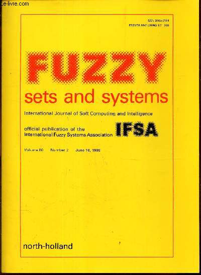 FUZZY SETS AND SYSTEMS -Vol.80 - N2 - june 10, 1996.