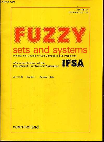 FUZZY SETS AND SYSTEMS -Vol.85 - N1 - january 1, 1997
