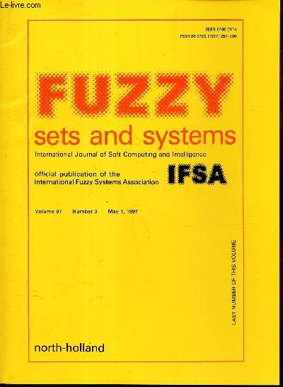 FUZZY SETS AND SYSTEMS -Vol.87 - N3 - may 1 , 1997