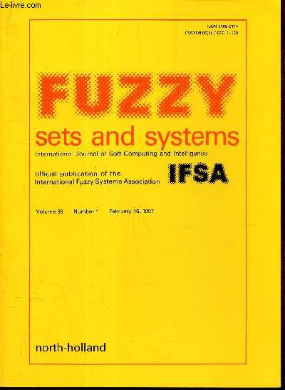 FUZZY SETS AND SYSTEMS -Vol.86 - N1 - February 16, 1997.