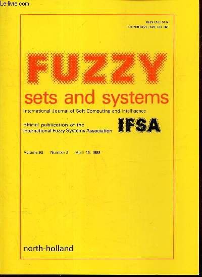 FUZZY SETS AND SYSTEMS -Vol.95 - N2 - april 16, 1998.