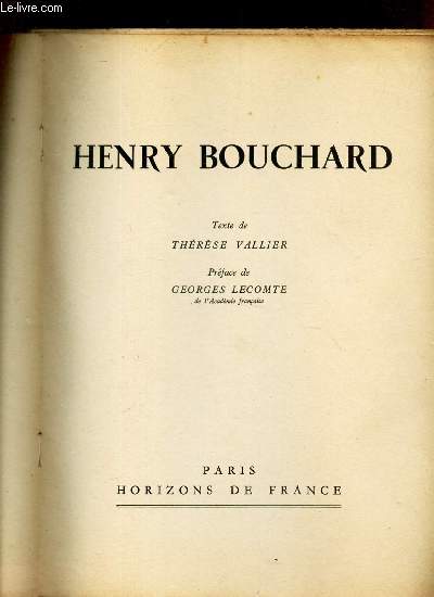 HENRY BOUCHARD