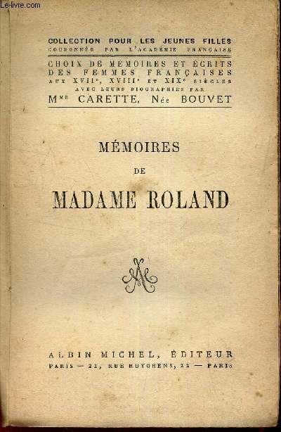 MEMOIRES DE MADAME ROLAND