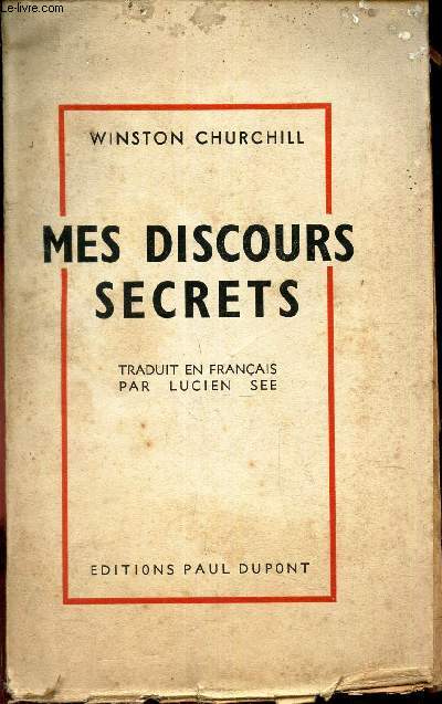 MES DISCOURS SECRETS.