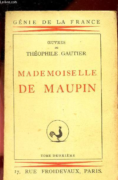 MADEMOISELLE DE PAUPIN - TOME DEUXIEME.