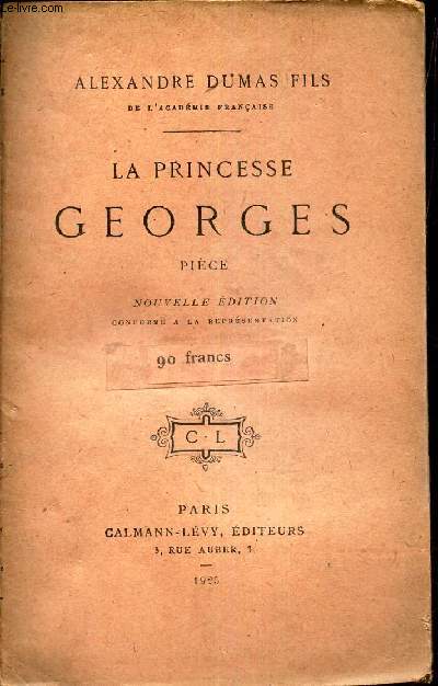 LA PRINCESSE GOERGES - PIECE.
