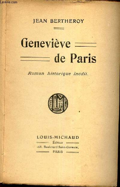 GENEVIEVE DE PARIS . / ROMAN HISTORIQUE INEDIT.