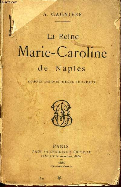 LA REINE MARIE-CAROLINE DE NAPLES.