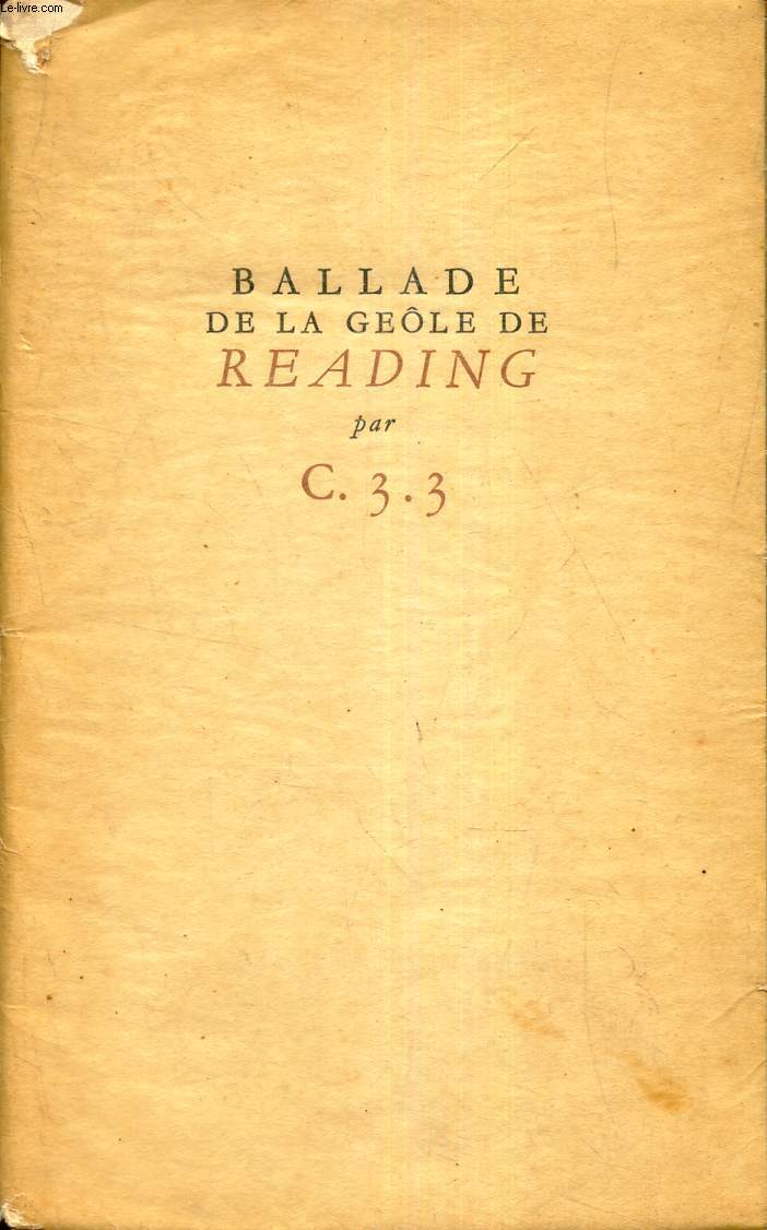 BALLADE DE LA GEOLE DE READING .