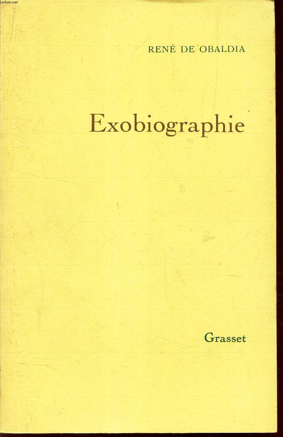 EXOBIOGRAPHIE - MEMOIRES.
