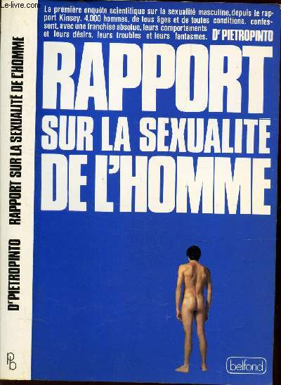 RAPPORT SUR LA SEXUALITE DE L'HOMME.