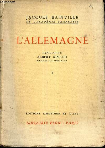 L'ALLEMAGNE - TOME 1.