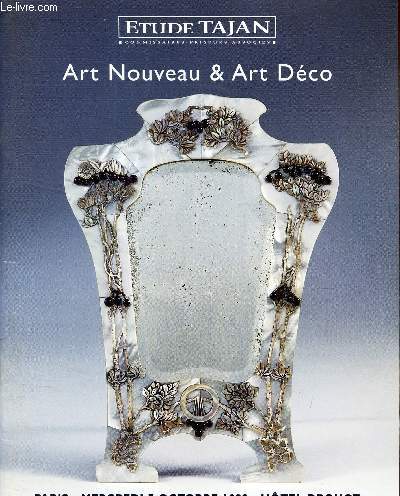 CATALOGUE DE VENTE AUX ENCHERES - ART NOUVEAU & ART DECO - A DROUOT LE 7 OCTOBRE 1998.