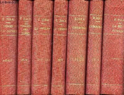 LES ROUGON-MACQUART - 7 VOLUMES : Au bonheur des dames (5 tomes) + LA terre (5 tomes) + Germinal (5 tomes) + La bete humaine. (4 tomes) .