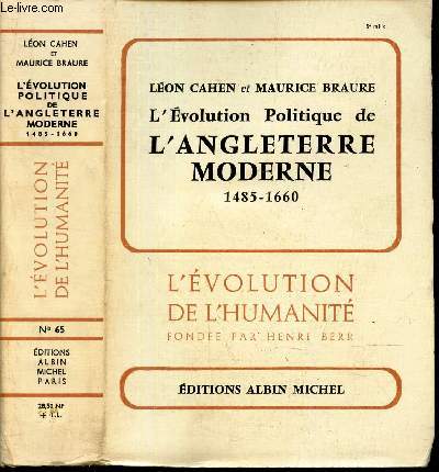 L'EVOLUTION POLITIQUE DE L'ANGLETTERE MODERNE - 1485-1660