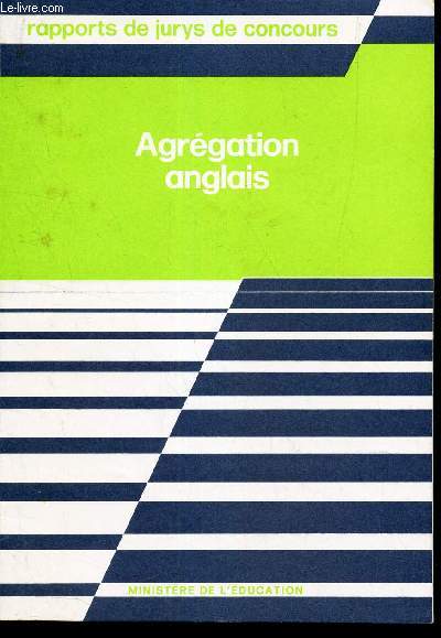 AGREGATION ANGLAIS // 
