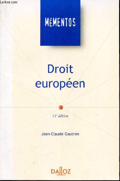 DROIT EUROPEEN.