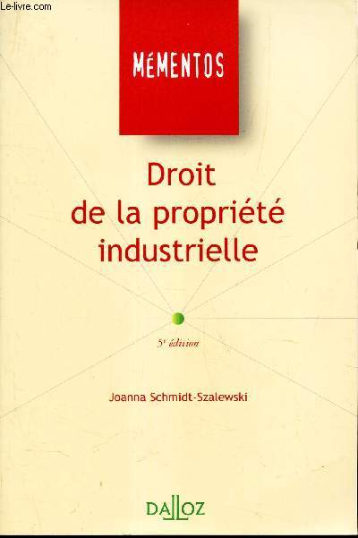 DROIT DE LA PROPRIETE INDUSTRIELLE.