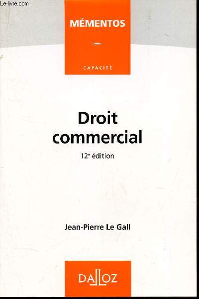 DROIT COMMERCIAL.