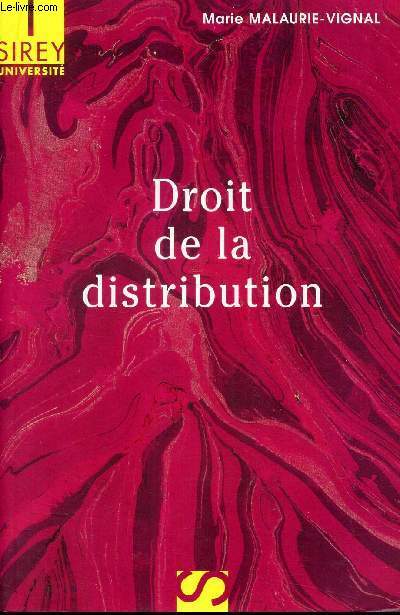 DROIT DE LA DISTRIBUTION.
