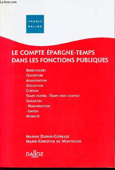 LE COMPTE EPARGNE-TEMPS DANS LES FONCTIONS PUBLIQUES.