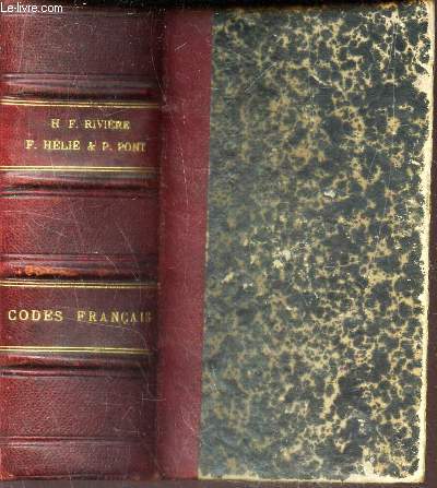 CODE FRANCAIS - conformes aux textes officiels avec une conference des articles base principalement surla jurisprudence annots des arrets de la Cour de Cassation et des circulaires ministeriemmes....