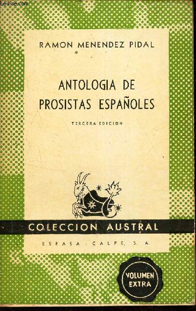 ANTOLOGIA DE PROSISTAS ESPANOLES.