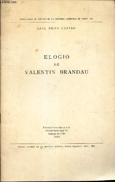 ELOGIO DE VALENTIN BRANDAU / 