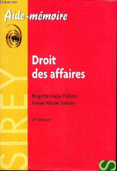 DROIT DES AFFAIRES.