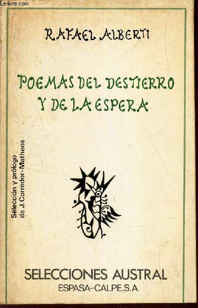 POEMAS DEL DESTIERRO Y DE LA ESPERA.