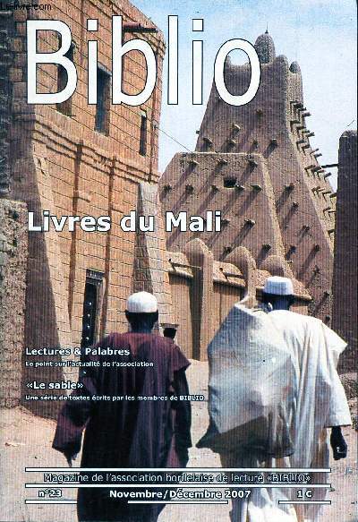 BIBLIO - LIVRES DU MALI / N23 - NOV-DECE 2007.