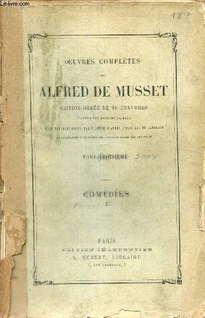 Oeuvres compltes de Alfred de Musset - Tome 2 : posies partie 2.