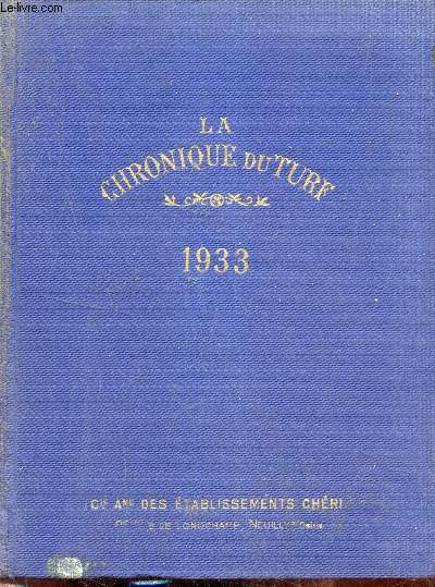 Annuaire de la chronique du Turf 1933 - 60me anne.