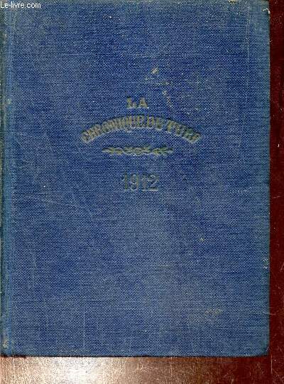 Annuaire de la chronique du Turf 1912 - 39me anne.