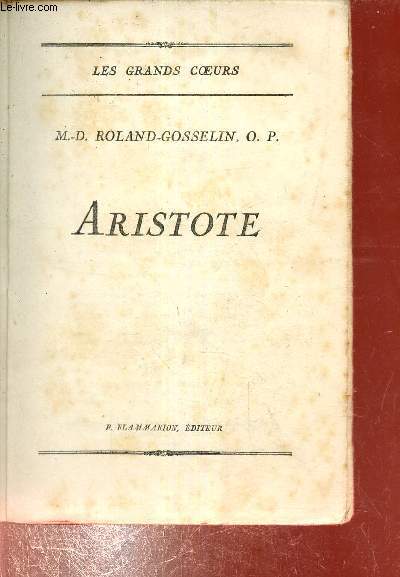 Aristote - Collection les grands coeurs.