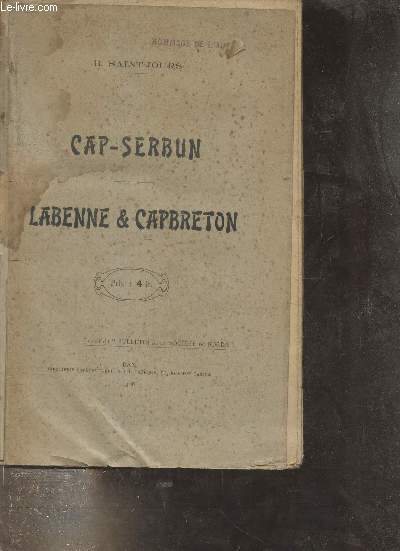 Cap-Serbun - Labenne & Capbreton - Extrait du bulletin de la socit de Borda.