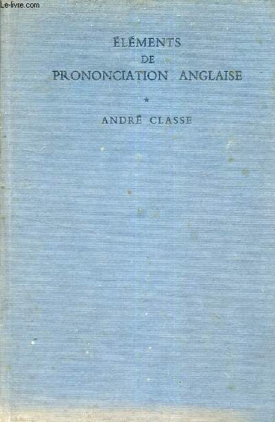 Elments de prononciation anglaise.