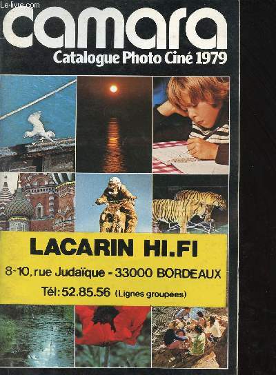 Camara catalogue photo cin 1979 - Lacarin hi fi Bordeaux.