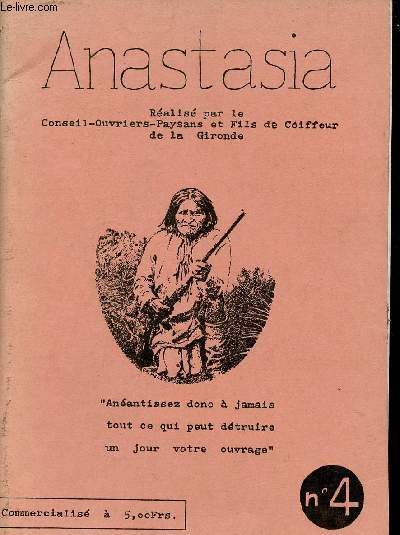 Anastasia n4 Durrutita au coiffeur - l'esthtique contre le cul - difficults d'amour - Bordeaux - l'tudiant - y'en a marre - la rvolution dans le boudoir.