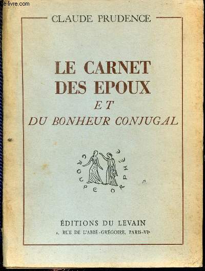 Le carnet des poux et du bonheur conjugal.