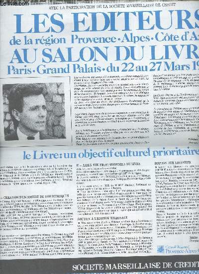 Le Provenal - Les diteurs de la rgion Provence Alpes Cte d'Azur au salon du livre Paris Grand Palais du 22 au 27 mars 1985.