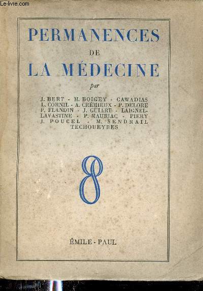 Permanences de la mdecine - Collection aux avances de la mdecine.