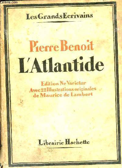 L'atlantide - Edition Ne Varietur - Collection les grands crivains.