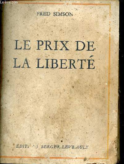 Le prix de la libert.