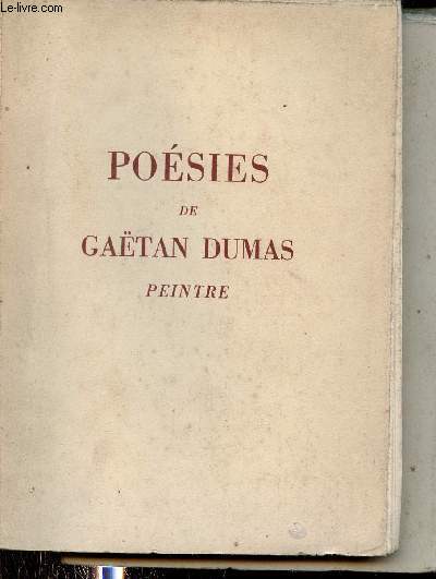 Posies de Gatan Dumas peintre.