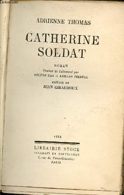 Catherine Soldat - Roman.