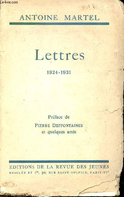 Lettres 1924-1931.