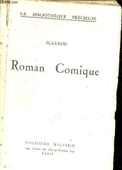 Roman comique - Collection la bibliothque prcieuse.