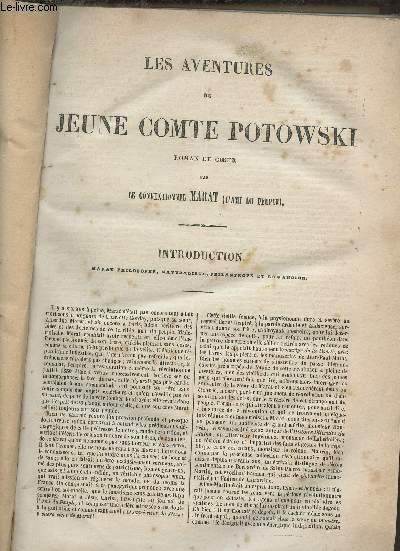 Les aventures du Jeune Comte Potowski roman de coeur.